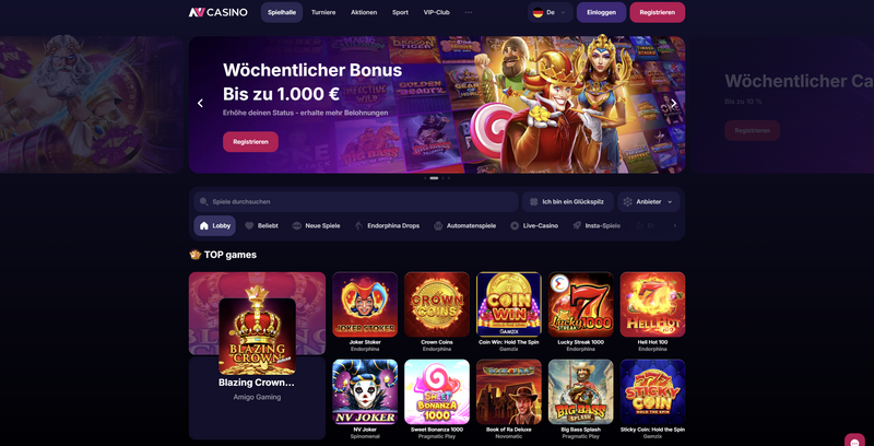 NV Online Casino Incitament och Kampanjer